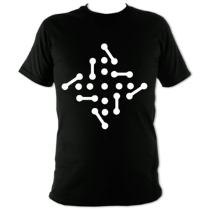 Crop circle Unisex T-shirt in Black by DJ Chile - Shop